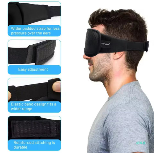 LUNARA SleepMask Masque de sommeil 3D occultant 100% obscurité