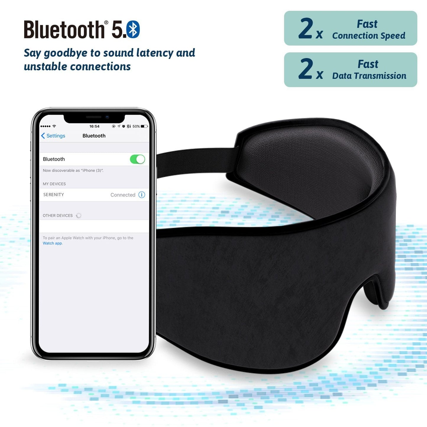 LUNARA™ SleepMask Pro 3.0 – Masque de sommeil intelligent Bluetooth